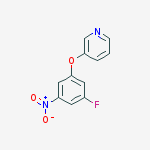 Structure of 3-(3-fluoro-5-nitrophenoxy)pyridine