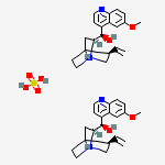 Structure of chinidinesulfate
