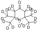 Structure of 4-OXO-2,2,6,6-TETRAMETHYLPIPERIDINE-D16,1-15N-1-OXYL
