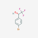 (S)-1-(4-溴苯基)-2,2,2-三氟乙醇结构式