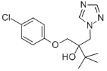 alpha-tert-butyl-alpha-[(4-chlorophenoxy)methyl]-1H-1,2,4-triazol-1-ethanol结构式