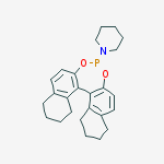Structure of (S)-H8-PipPhos: Piperidine, 1-[(11bS)-8,9,10,11,12,13,14,15-octahydrodinaphtho[2,1-d:1',2'-f][1,3,2]dioxaphosphepin-4-yl]