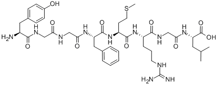 Structure of [MET5,ARG6,GLY7,LEU8] ENKEPHALIN