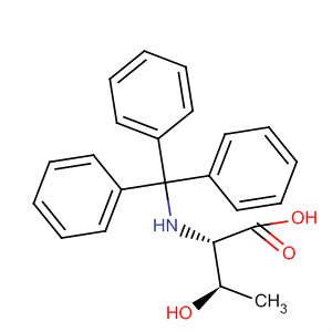 Structure of L-Threonine, N-(triphenylmethyl)-