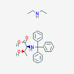 Structure of N-Trityl-L-threonine-N-ethylethanamine (1:1)