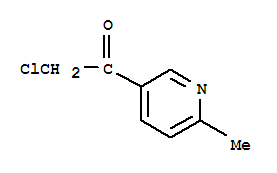 Ethanone,  2-chloro-1-(6-methyl-3-pyridinyl)-结构式