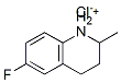 6-fluoro-1,2,3,4-tetrahydro-2-methylquinolinium chloride结构式