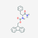 Structure of (9H-Fluoren-9-yl)methyl (1-amino-1-oxo-3-phenylpropan-2-yl)carbamate