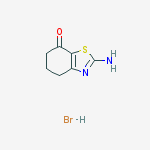 2-amino-5,6-dihydro-4H-1,3-benzothiazol-7-one,hydrobromide结构式