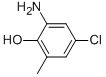 Structure of 2-AMINO-4-CHLORO-6-METHYL-PHENOL