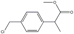 Structure of METHYL2-(CHLOROMETHYL)PHENYL)PROPIONATE(MIXTURE)