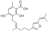 Structure of cristatic acid