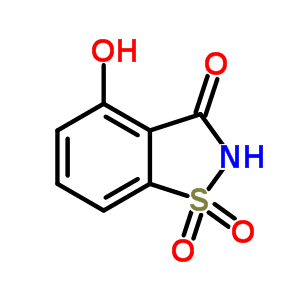 4-hydroxy-1,2-benzothiazol-3(2H)-one 1,1-dioxide结构式