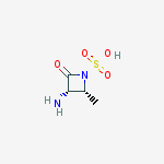 (2R,3S)-3-Amino-2-methyl-4-oxo-1-azetidinesulfonic Acid结构式