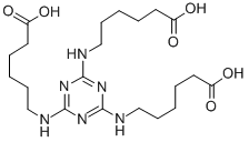 Structure of 2,4,6-Tri-(6-aminocaproic acid)-1,3,5-triazine