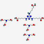 6,6',6''-(1,3,5-triazine-2,4,6-triyltriimino)trihexanoic acid, compound with 2,2',2''-nitrilotriethanol (1:3)结构式