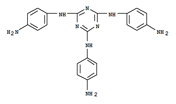2,4,6-Tris(p-aminoanilino)-1,3,5-triazine结构式