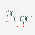 2',5,6',7-Tetrahydroxyflavanone 的化学结构式