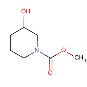 Structure of 1-piperidinecarboxylic acid, 3-hydroxy-, methyl ester