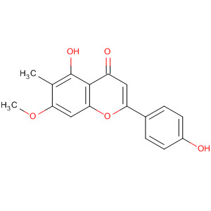 Structure of 4H-1-Benzopyran-4-one,5-hydroxy-2-(4-hydroxyphenyl)-7-methoxy-6-methyl-