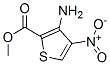 Structure of 2-Thiophenecarboxylicacid, 3-amino-4-nitro-, methyl ester