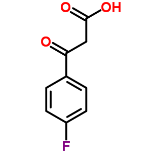 Structure of 3-(4-fluorophenyl)-3-oxopropanoic acid