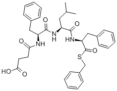 N-SUCCINYL-PHE-LEU-PHE THIOBENZYL ESTER结构式