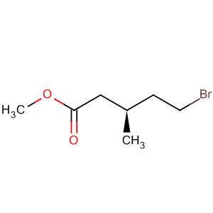 Pentanoic acid, 5-bromo-3-methyl-, methyl ester, (S)-结构式