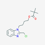 Structure of 4-[2-(ChloroMethyl)benziMidazol-1-yl]butyl Pivalate