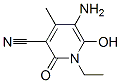 Structure of 3-Pyridinecarbonitrile,  5-amino-1-ethyl-1,2-dihydro-6-hydroxy-4-methyl-2-oxo-
