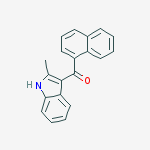 Structure of 2-methyl-3-(1-naphthoyl)indole