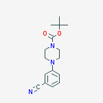 Structure of TERT-BUTYL 4-(3-CYANOPHENYL)PIPERAZINE-1-CARBOXYLATE