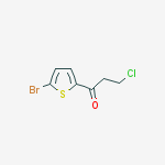 1-(5-bromothiophen-2-yl)-3-chloropropan-1-one结构式