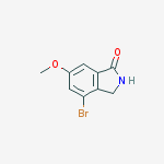 Structure of 1H-Isoindol-1-one, 4-broMo-2,3-dihydro-6-Methoxy-