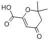 Structure of 3,4-DIHYDRO-2,2-DIMETHYL-4-OXO-2H-PYRAN-6-CARBOXYLIC ACID