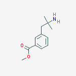 Structure of methyl 3-(2-Amino-2-methylpropyl)benzoate