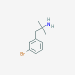 Benzeneethanamine, 3-bromo-?,?-dimethyl-结构式