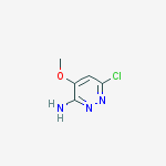 Chemical structure of 3-Pyridazinamine, 6-chloro-4-methoxy-