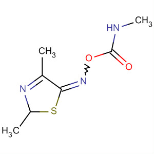 Structure of 5(2H)-Thiazolone, 2,4-dimethyl-, O-[(methylamino)carbonyl]oxime