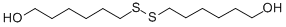 Chemical structure of BIS-(6-HYDROXYHEXYL)DISULFIDE
