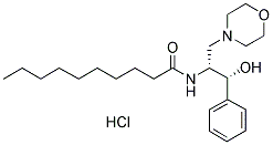 N-[2-HYDROXY-1-(4-MORPHOLINYLMETHYL)-2-PHENYLETHYL]-DECANAMIDE, MONOHYDROCHLORIDE结构式