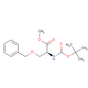 Structure of L-Serine, N-[(1,1-dimethylethoxy)carbonyl]-O-(phenylmethyl)-, methylester