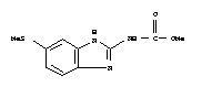 Structure of methyl [6-(methylsulfanyl)-1H-benzimidazol-2-yl]carbamate