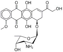 Structure of 9,10-anhydroadriamycin