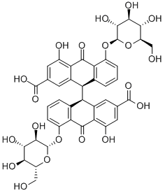 Structure of  Sennoside A 