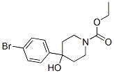 ethyl 4-(4-bromophenyl)-4-hydroxypiperidine-1-carboxylate结构式