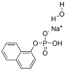 Structure of 1-NAPHTHYL PHOSPHATE MONOSODIUM SALT MONOHYDRATE