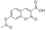 Structure of 3-CARBOXYUMBELLIFERYL ACETATE