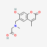 Structure of N-((7-Hydroxy-4-methyl-2-oxo-2H-1-benzopyran-6-yl)methyl)sarcosine