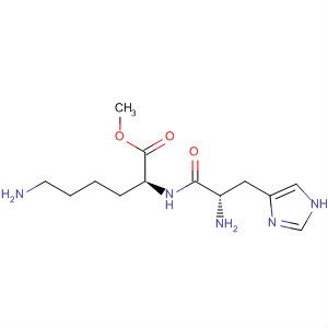 Structure of L-Lysine, L-histidyl-, methyl ester